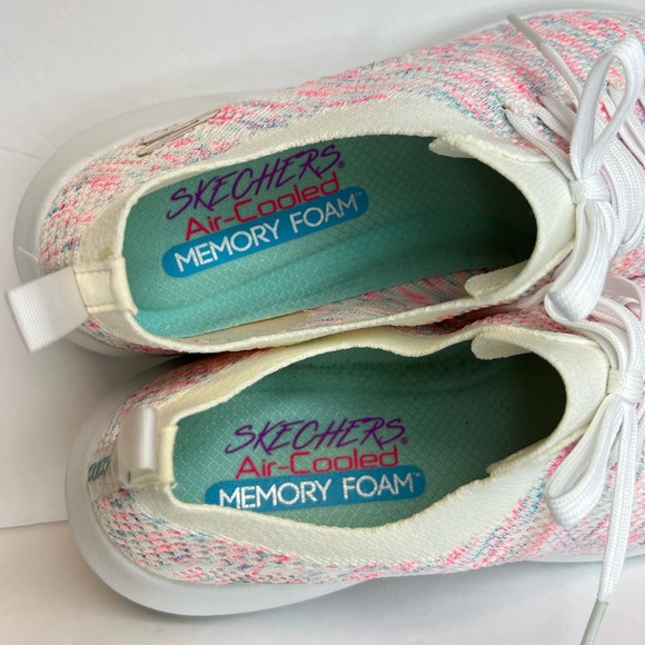 Skechers Womens Ultra Flex Happy Day 13101 Multi Casual Shoes Sneakers Sz 10 EXC - Picture 14 of 15